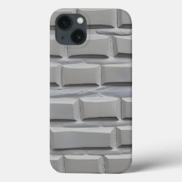 Graue iPhone-Hülle im Ziegeldesign, minimalistisch Case-Mate iPhone Hülle