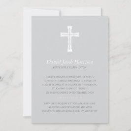 Graue Jungen Erste Kommune Einladung