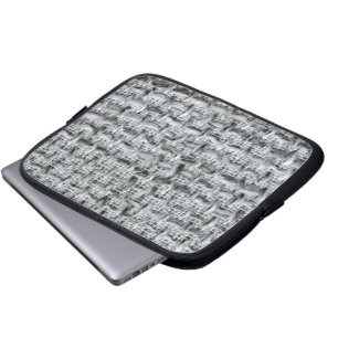 Graue Jute Laptopschutzhülle
