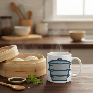 Graue Kaffeetasse