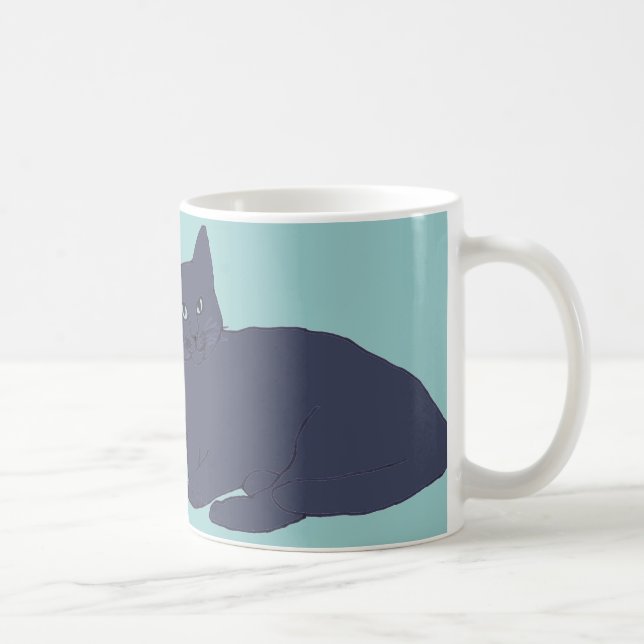Graue Kätzchen Tasse (Rechts)