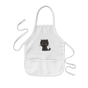 Graue Katze Kinderschürze
