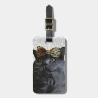 Graue Katze mit Leopard-Bogen