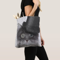 Graue Katze mit Top Hat
