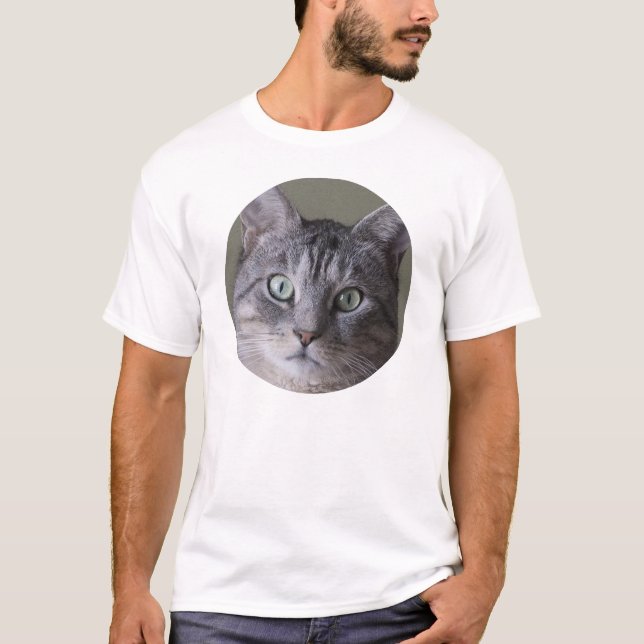 graue Katze T-Shirt (Vorderseite)