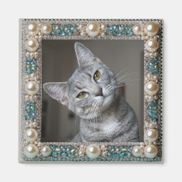 Graue Katze Tier-Erinnerungsanker  Magnet