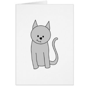 Graue Katzen-Karikatur