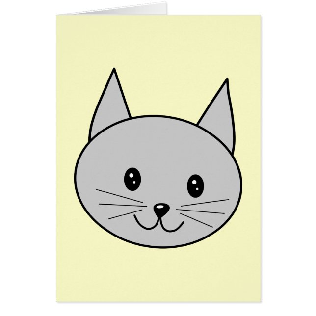 Graue Katzen-Karikatur (Vorne)