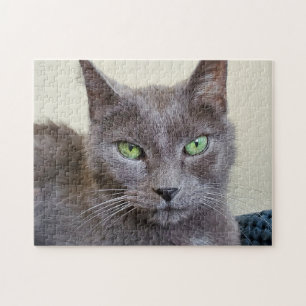 Graue Katzenrätsel Puzzle