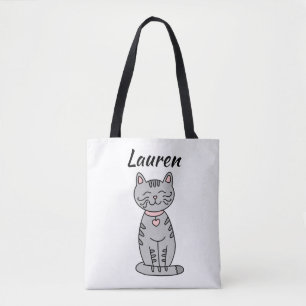 Graue Kitty-Katze Personalisiert