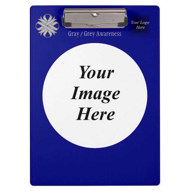 Graue Klebe-Vorlage von Kenneth Yoncich Klemmbrett (Vorderseite)