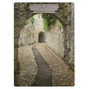 Graue Kopfsteinpflasterstraße, Frankreich Klemmbrett