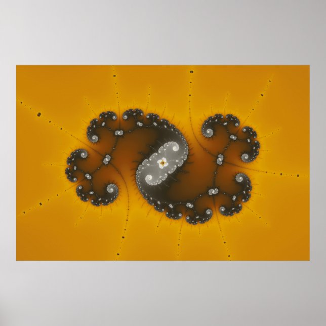 Graue Kreatur - Fraktal Poster (Vorne)