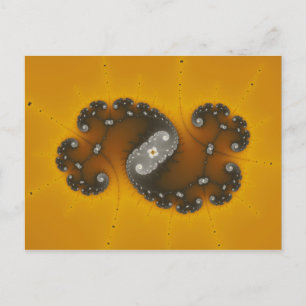 Graue Kreatur - Fraktal Postkarte