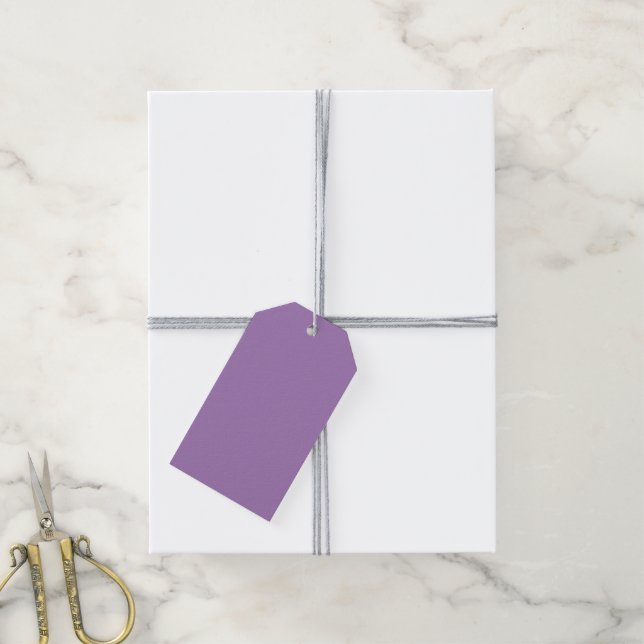Graue Lavendel Geschenkanhänger (Mit Garn)