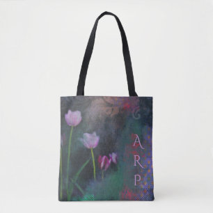 *~* Graue Lavendel-Rosa-Tulpe Vintage-Shabby-Grung