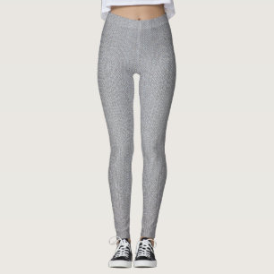 Graue Leggings