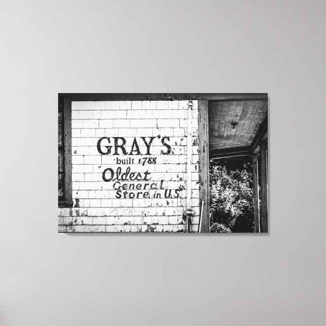 Graue Leinwanddruck (Vorderseite)