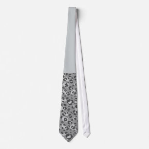 Graue Leopard-Druck-Krawatte Krawatte