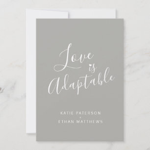 Graue Liebe ist anpassungsfähig Streaming Hochzeit Ankündigung