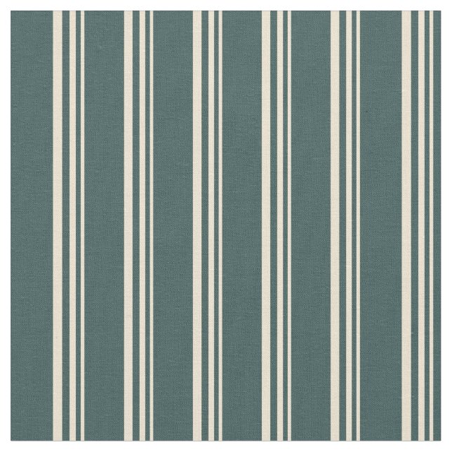 Graue Linien in Beige und Dark Slate Stoff (Nahaufnahme)