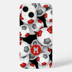 Graue Mädchenbälle mit Monogramm Case-Mate iPhone 14 Hülle