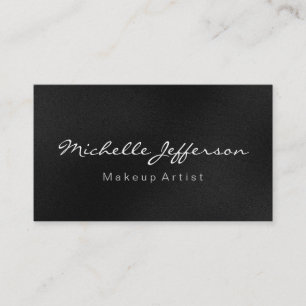Graue Makeup Artist Script Profession Business Car Visitenkarte