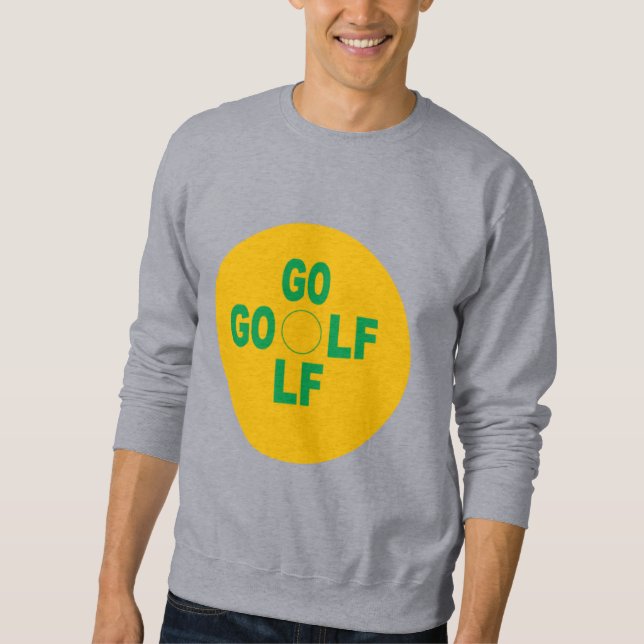 Graue Männer-Sweatshirt SPORT GOLF Sweatshirt (Vorderseite)