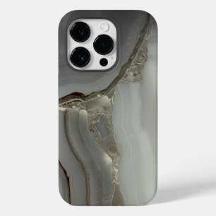 Graue Marmor mit Goldvene Case-Mate iPhone 14 Pro Hülle