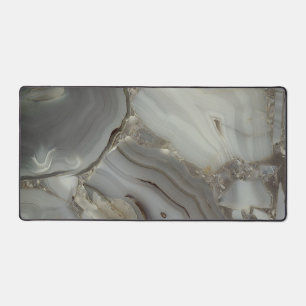 Graue Marmor mit Goldvene Schreibtischunterlage