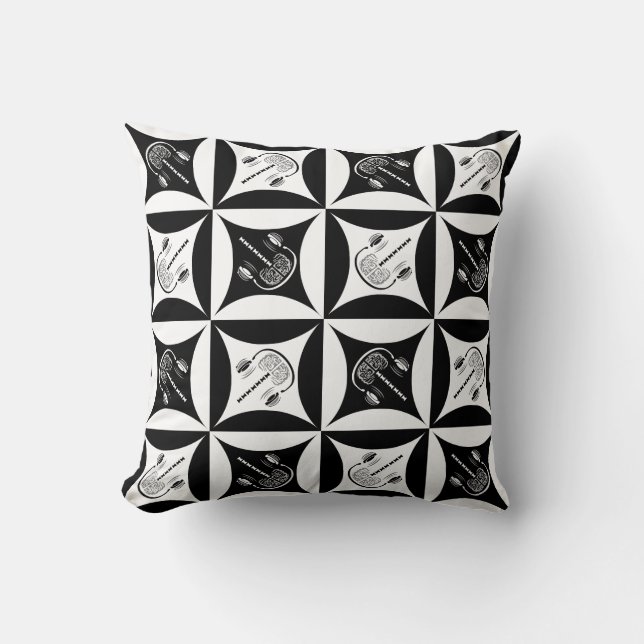 Graue Materie im Loch in der Barenttür Kissen (Vorderseite)