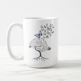 Graue Materie (Schmetterlinge & Baum des Lebens) Kaffeetasse