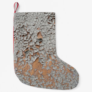 Graue Mauerfarbe Kleiner Weihnachtsstrumpf