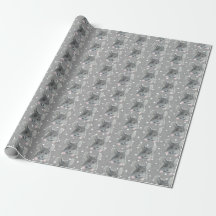 Graue Maus auf Polka Dots