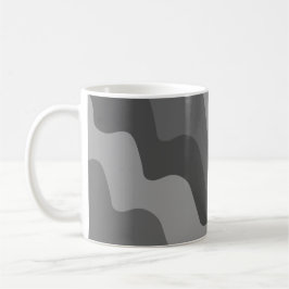 Graue Meereswellen Kaffeetasse