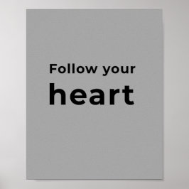 Graue minimalistische Wandkunst-Typografie  Poster