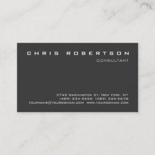 Graue, moderne, attraktive Visitenkarte