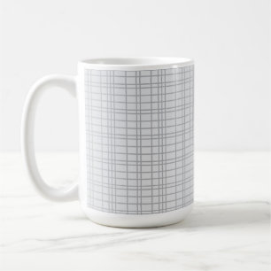 Graue, moderne, einfache, coole, trendige Rasterli Kaffeetasse