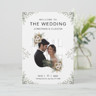 Graue, moderne Hochzeitseinladung nach Maß Einladung