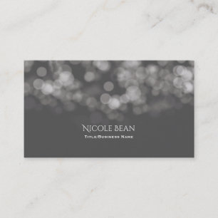 Graue moderne minimalistische Lichter chic elegant Visitenkarte