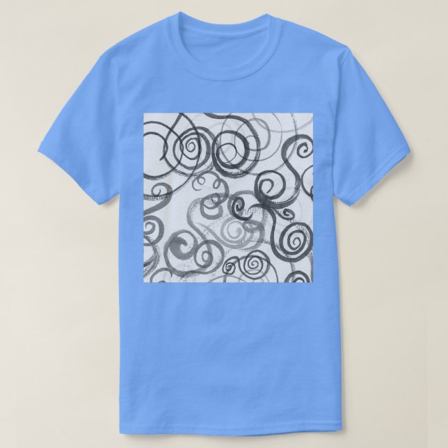 Graue, monochrome, Bio Linien T-Shirt (Design vorne)