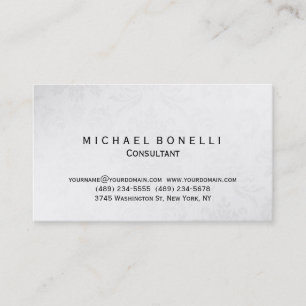 Graue Muster Minimal Consultant Visitenkarte