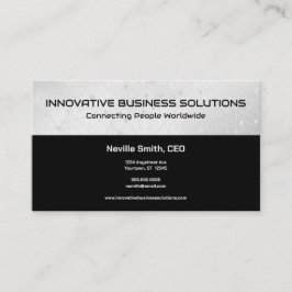 Graue Netzwerkverbindungen Tech IT Computer Visitenkarte