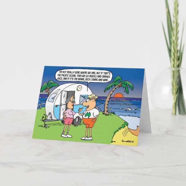 Graue Nomaden Weihnachtskarte Feiertagskarte (Vorderseite)