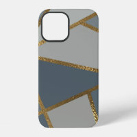 Graue Nuancen Neutrales Gold Bronze Geometrisch