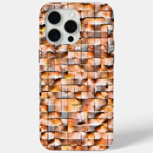 Graue, orangefarbene Keramik mit Mängeln, digitale Case-Mate iPhone Hülle