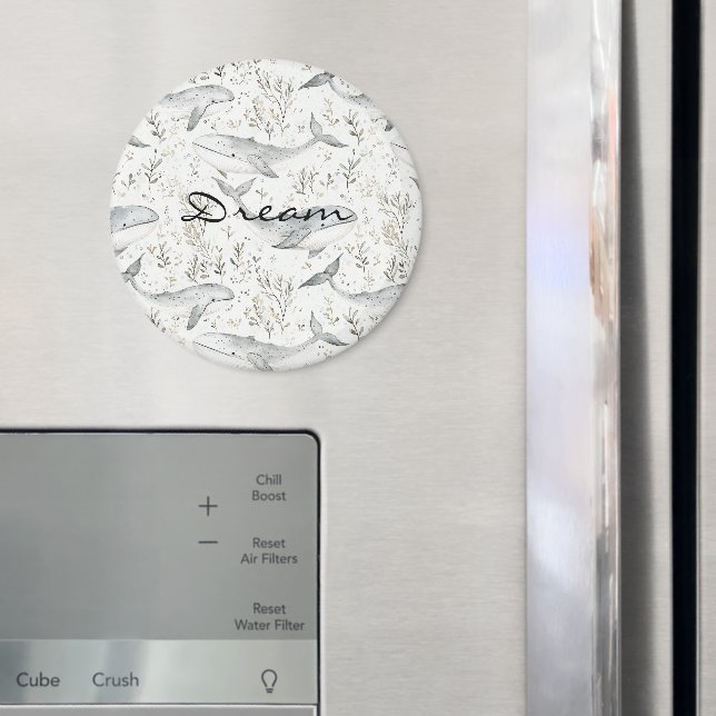 Graue Ozeanwale  Magnet (In Situ (Kühlschrank))
