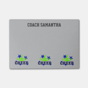 Graue personalisierte Post-Itanmerkungen des Post-it Klebezettel