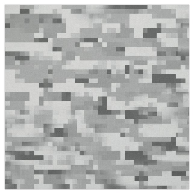 Graue Pixel-Camouflage-Tarnfolie gemustert Stoff (Muster)