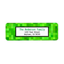 Graue Pixel Mining Gamer-benutzerdefinierte Adress